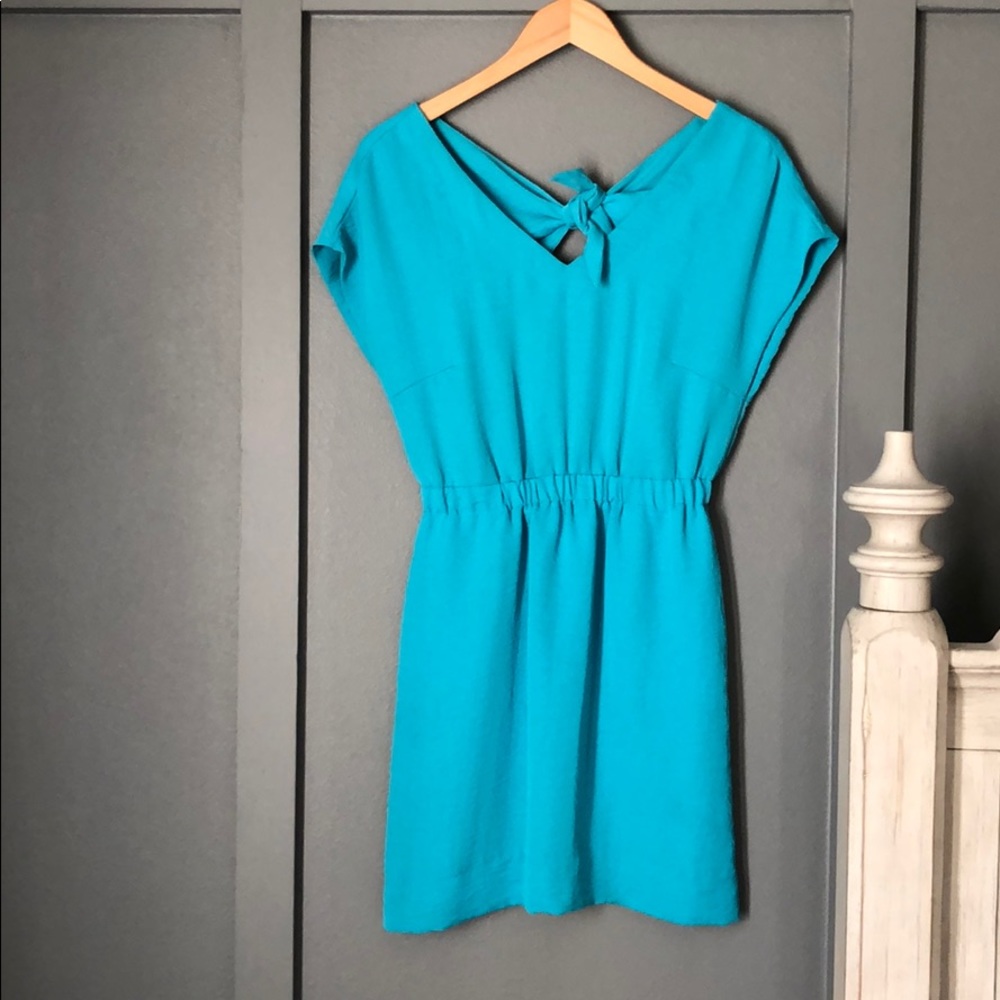 BCBGeneration Turquoise V-neck Mini Dress